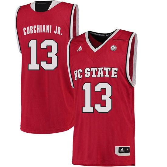 Men's NC State Wolfpack Chris Corchiani Jr. 13 College Basketball Jersey - Red