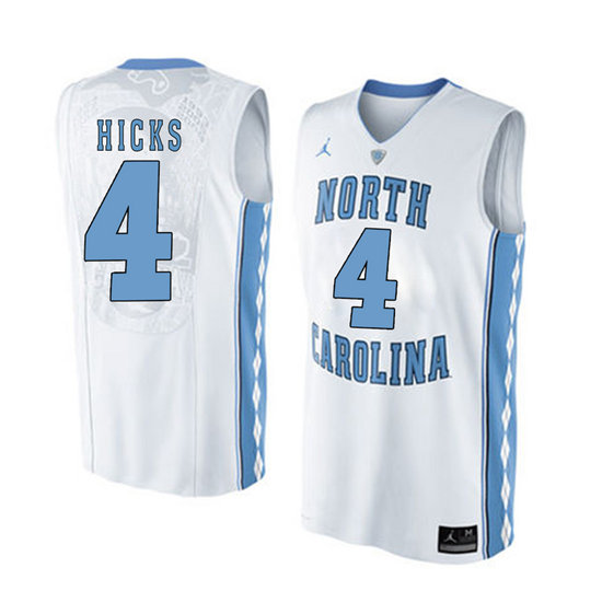 Men's North Carolina Tar Heels Isaiah Hicks 4 White Soul Swingman Basketball Jersey