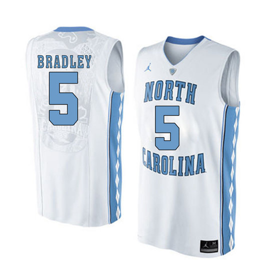 Men's North Carolina Tar Heels Tony Bradley 5 White Soul Swingman Basketball Jersey