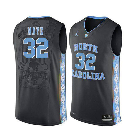 Men's North Carolina Tar Heels Luke Maye 32 Black Soul Swingman Basketball Jersey