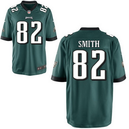 Men's Philadelphia Eagles #82 Torrey Smith Nike Midnight Green Elite Jersey