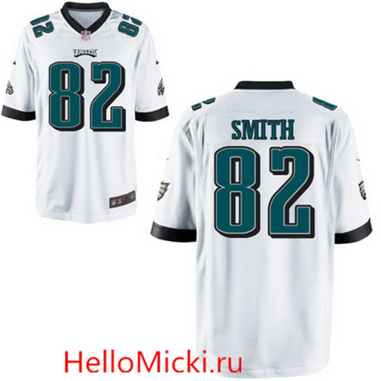 Men's Philadelphia Eagles #82 Torrey Smith White Road Nike Elite Jersey