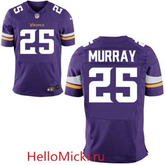 Men's Minnesota Vikings #25 Latavius Murray Nike Purple Team Color Elite Jersey