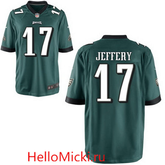 Men's Philadelphia Eagles #17 Alshon Jeffery Nike Midnight Green Elite Jersey