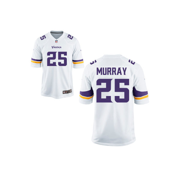 Youth Minnesota Vikings #25 Latavius Murray Nike White Player Game Jersey