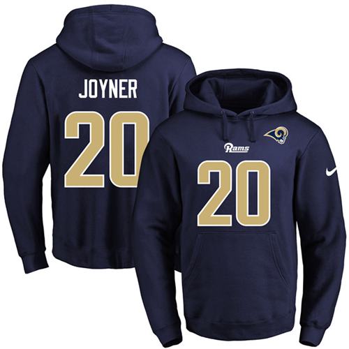 Nike Rams 20 Lamarcus Joyner Navy Men's Pullover Hoodie