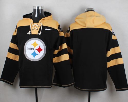 Nike Steelers Blank Black Hooded Jersey