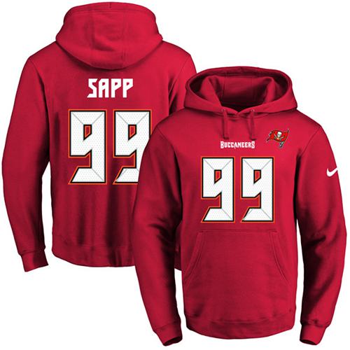 Nike Buccaneers 99 Warren Sapp Red Men's Pullover Hoodie