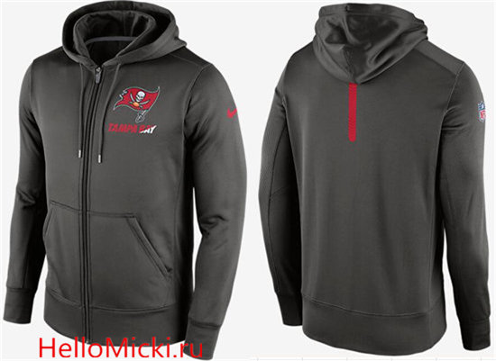 Nike Buccaneers D.Grey Team Logo Full Zip Hoodie