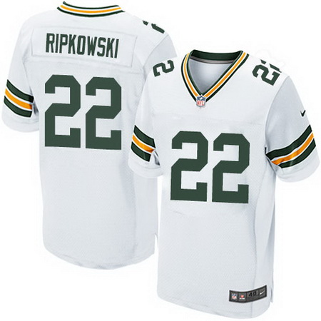 Men's Green Bay Packers #22 Aaron Ripkowski Nike Elite White NFL Jersey