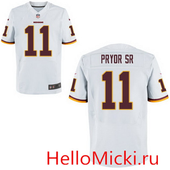 Men's Washington Redskins #11 Terrelle Pryor Nike Elite White NFL Jersey