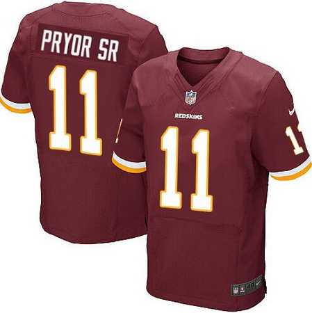 Men's Washington Redskins #11 Terrelle Pryor Nike Elite Burgundy Red Team Color NFL Jersey