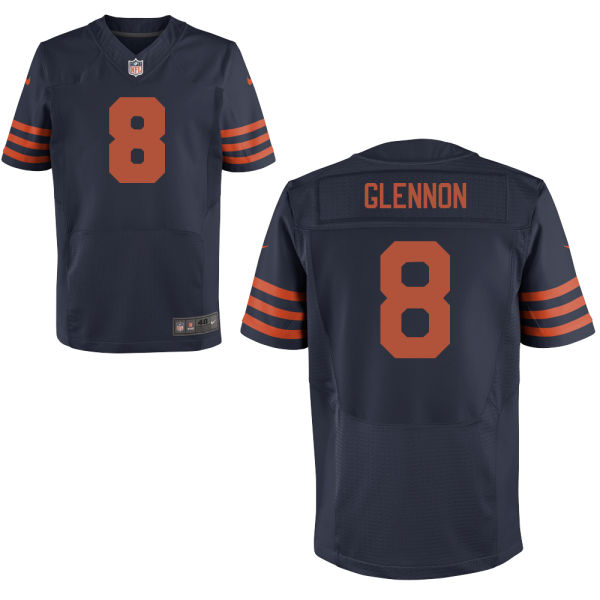 Men's Chicago Bears #8 Mike Glennon Nike Navy Blue Alternate Elite Jersey