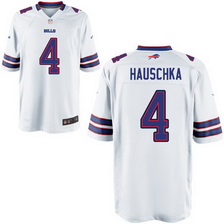 Men's Buffalo Bills #4 Stephen Hauschka Nike Elite White NFL Jersey