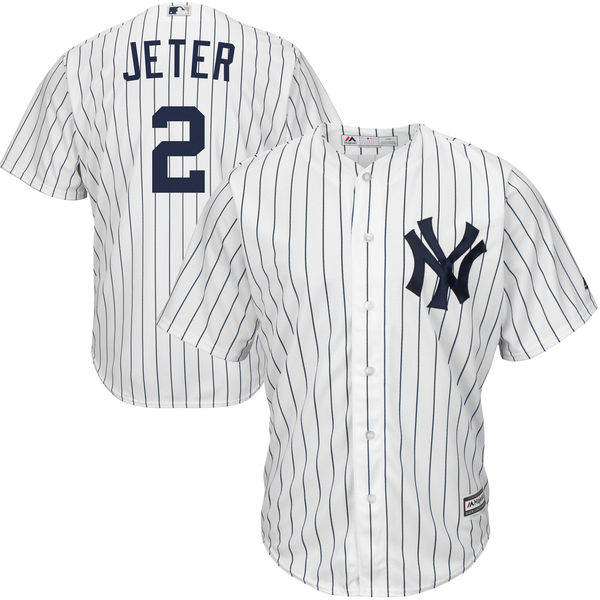 Toddler's New York Yankees #2 Derek Jeter Majestic White Navy Home ...
