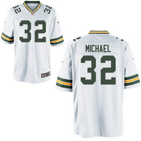 Men's Green Bay Packers #32 Christine Michael Nike Elite White NFL Jersey