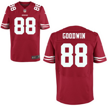 Men's San Francisco 49ers #88 Marquise Goodwin Nike Scarlet Player Elite Jersey