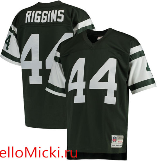 Men's New York Jets John Riggins Mitchell & Ness Green Retired Player Replica Jersey