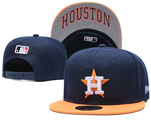 Houston Astros Navy Orange Snapback Caps GS 10-29 (2)