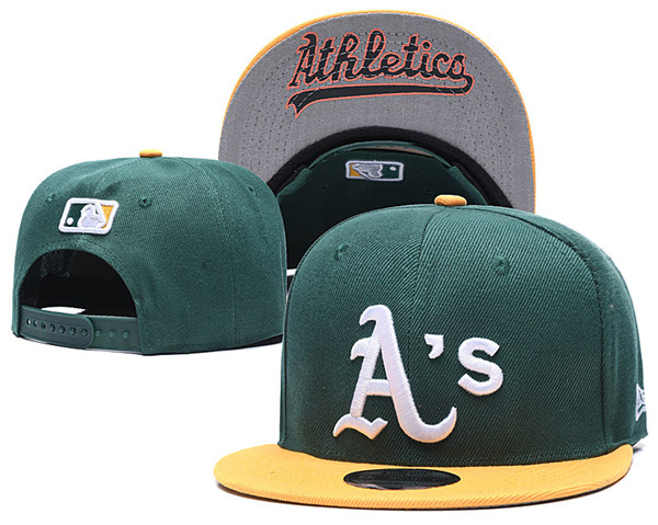 Oakland Athletics Green embroidered Snapback Caps GS 10-29