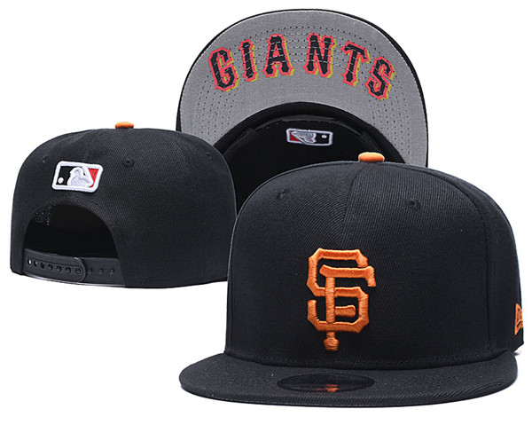 San Francisco Giants Black embroidered Snapback Caps GS 10-29