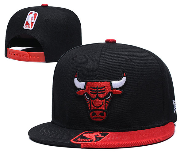 Chicago Bulls Black Red Embroidered Snapback Adjustable Hat GS 10-28 (3)