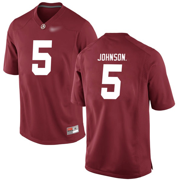 Avery Johnson Jr. Alabama Crimson Tide Men's Jersey - #5 NCAA Crimson Game