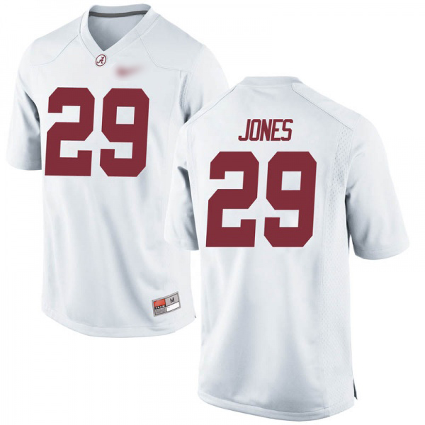 Austin Jones Alabama Crimson Tide Men's Jersey - #29 NCAA White Game