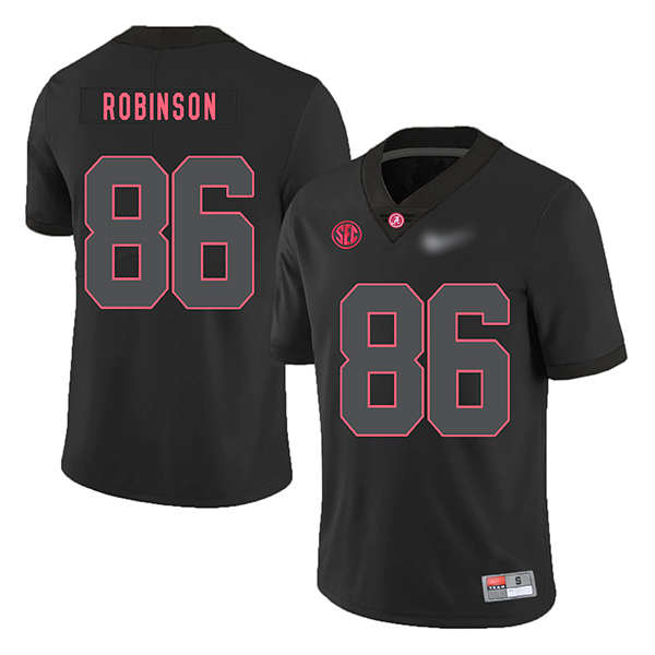 A'Shawn Robinson Alabama Crimson Tide Men's Jersey - #86 NCAA Black Game Authentic