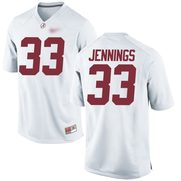 Anfernee Jennings Alabama Crimson Tide Men's Jersey - #33 NCAA White Limited
