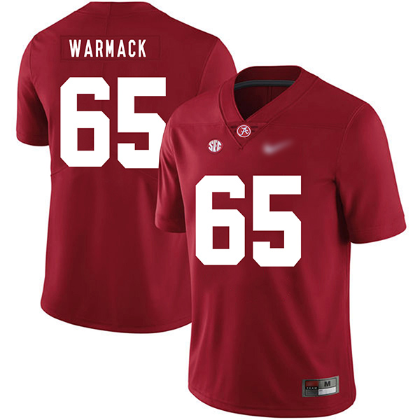 Chance Warmack Alabama Crimson Tide Men's Jersey - #65 NCAA Red Game Authentic