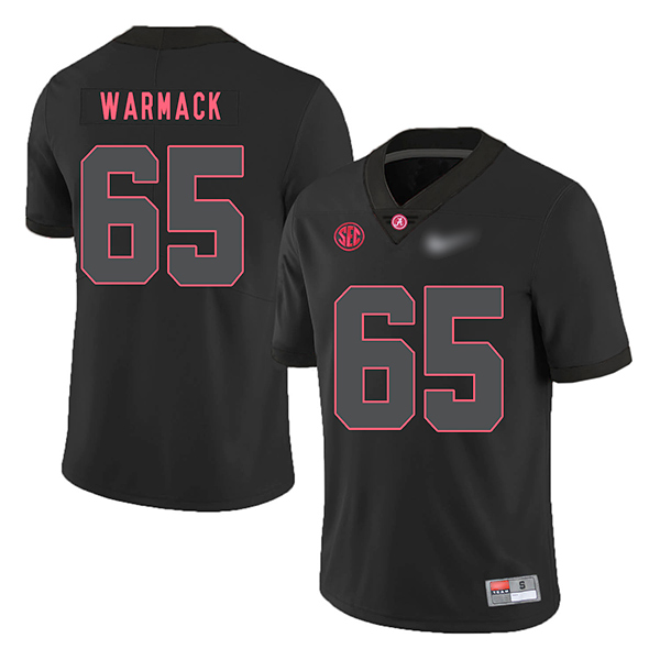 Chance Warmack Alabama Crimson Tide Men's Jersey - #65 NCAA Black Game Authentic