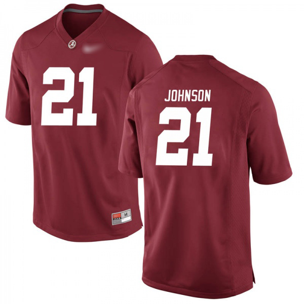 Britton Johnson Alabama Crimson Tide Men's Jersey - #21 NCAA Crimson Game