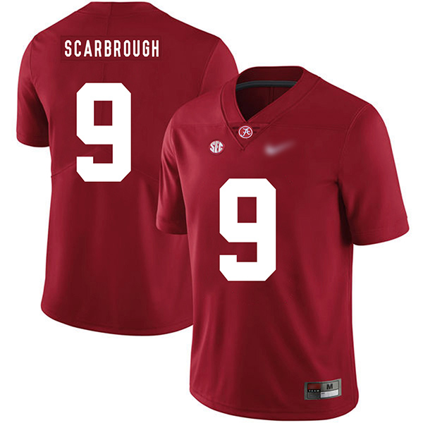 Bo Scarbrough Alabama Crimson Tide Men's Jersey - #9 NCAA Red Game Authentic