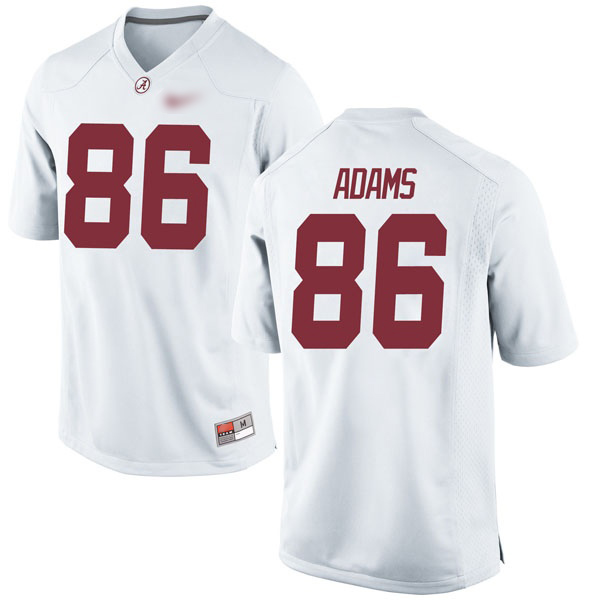 Connor Adams Alabama Crimson Tide Men's Jersey - #86 NCAA White Game