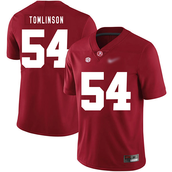 Dalvin Tomlinson Alabama Crimson Tide Men's Jersey - #54 NCAA Red Game Authentic