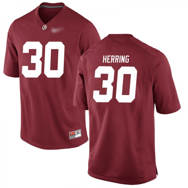 Chris Herring Alabama Crimson Tide Men's Jersey - #30 NCAA Crimson Game