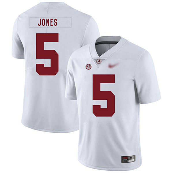 Cyrus Jones Alabama Crimson Tide Men's Jersey - #5 NCAA White Game Authentic