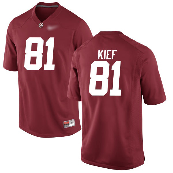 Derek Kief Alabama Crimson Tide Men's Jersey - #81 NCAA Crimson Game