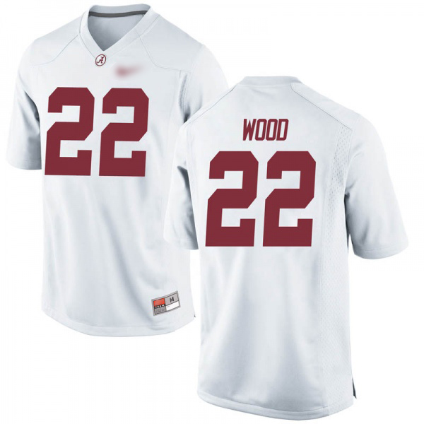 Diante Wood Alabama Crimson Tide Men's Jersey - #22 NCAA White Game