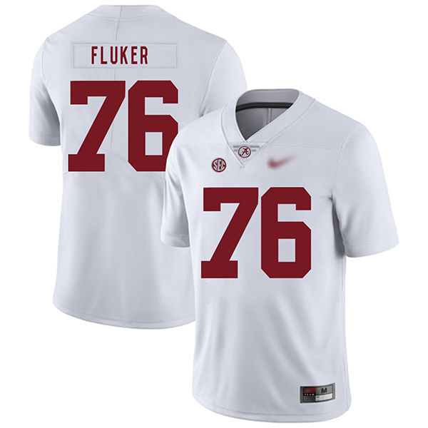 DJ Fluker Alabama Crimson Tide Men's Jersey - #76 NCAA White Game Authentic