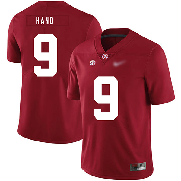 Da'Shawn Hand Alabama Crimson Tide Men's Jersey - #9 NCAA Red Game Authentic