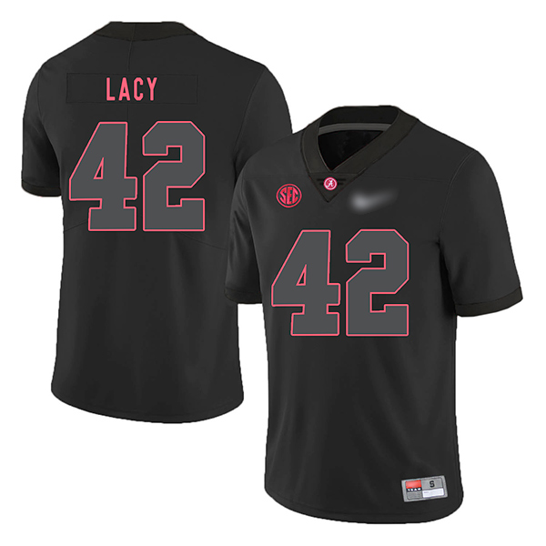 Eddie Lacy Alabama Crimson Tide Men's Jersey - #42 NCAA Black Game Authentic