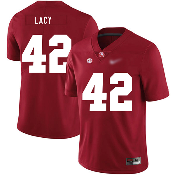 Eddie Lacy Alabama Crimson Tide Men's Jersey - #42 NCAA Red Game Authentic