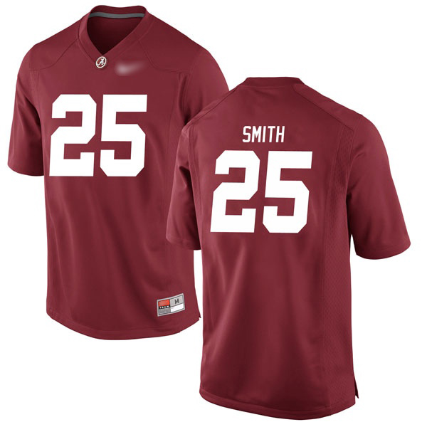 Eddie Smith Alabama Crimson Tide Men's Jersey - #25 NCAA Crimson Game