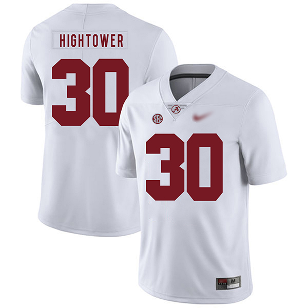 Dont'a Hightower Alabama Crimson Tide Men's Jersey - #30 NCAA White Game Authentic