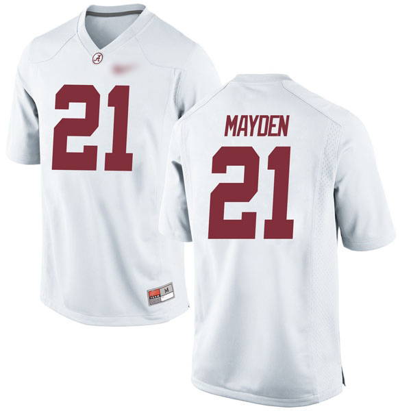 Jared Mayden Alabama Crimson Tide Men's Jersey - #21 NCAA White Game