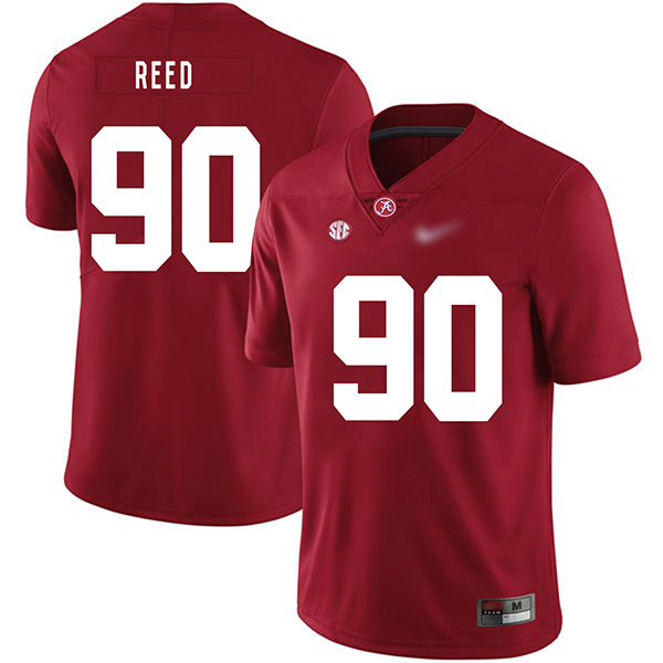 Jarran Reed Alabama Crimson Tide Men's Jersey - #90 NCAA Red Game Authentic