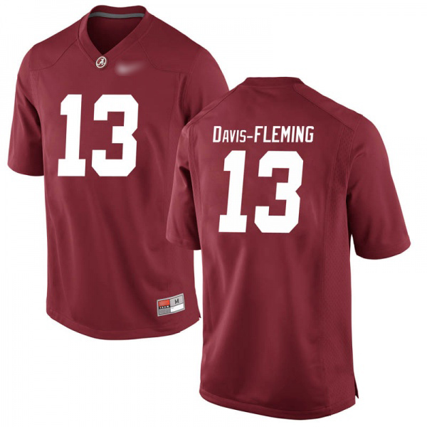 Javian Davis-Fleming Alabama Crimson Tide Men's Jersey - #13 NCAA Crimson Game