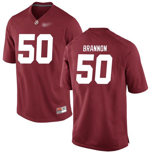 Hunter Brannon Alabama Crimson Tide Men's Jersey - #50 NCAA Crimson Game